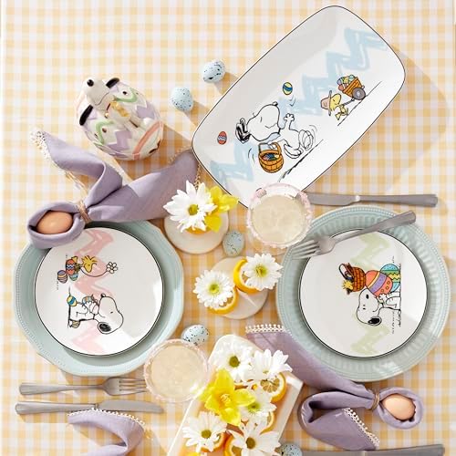 Lenox French Perle Scallop Ice Blue 12-Piece Dinnerware Set for 4 - Image 6