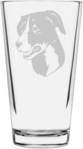 McNab Shepherd Custom Personalized Dog Themed Etched All Purpose 16oz Pint Glass