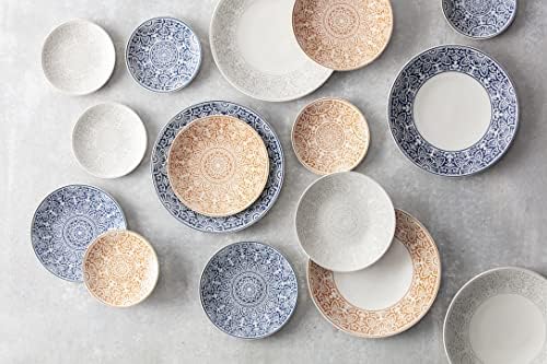 Fortessa Havana Vitrified China Coupe Rimless Plate 4 Pack, Blue, Salad Plate, 8.5 Inch - Image 4