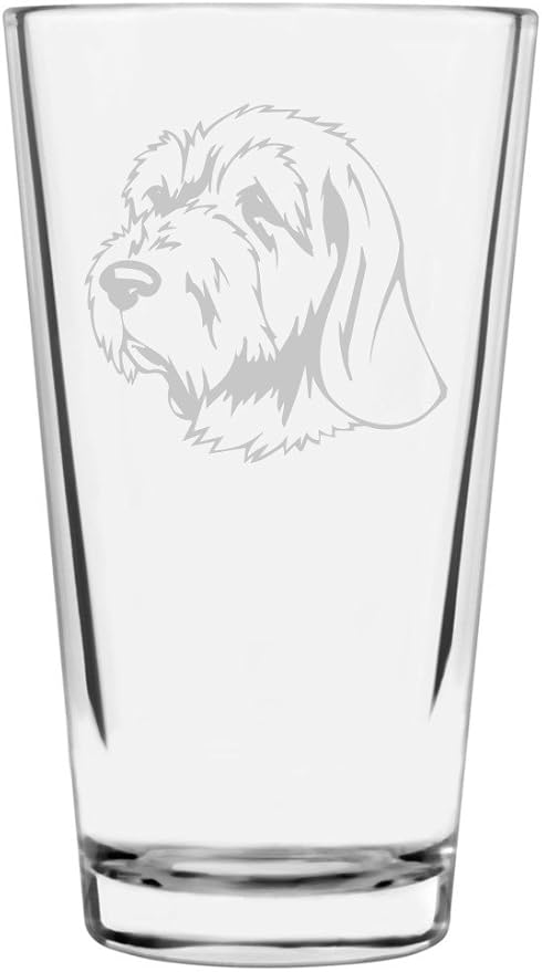 Spinone Italiano Custom Personalized Dog Themed Etched All Purpose 16oz Pint Glass