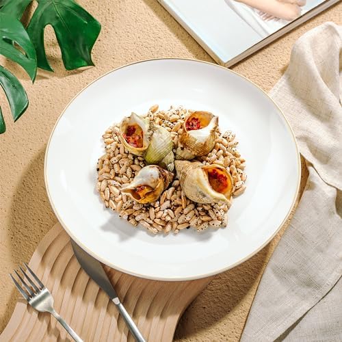 BTaT- White Porcelain Dinner Plates, Set of 12, 10.5" Gold Rimmed, Classic Style, Formal Dining (Pack of 3) - Image 7