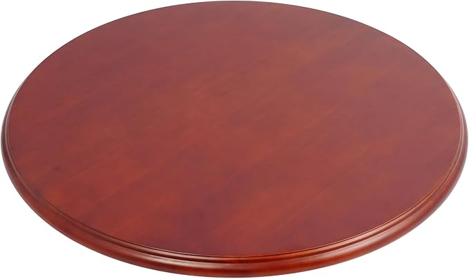 27" Wood Lazy Susan Turntable,Large 360° Rotating Serving Tray for Table,Smooth and Silent Spin,Spinning Dining Table for Family Gatherings,Banquets and Weddings-Easy Cleaning