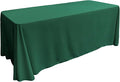 LA Linen Polyester Poplin Washable Rectangular Tablecloth, Stain and Wrinkle Resistant Table Cover 90x132, Fabric Table Cloth for Dinning, Kitchen, Party, Holiday 90 by 132-Inch, Teal