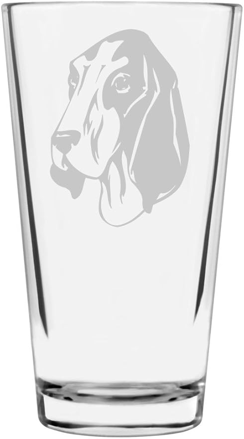 Gascon Saintongeois Custom Personalized Dog Themed Etched All Purpose 16oz Pint Glass
