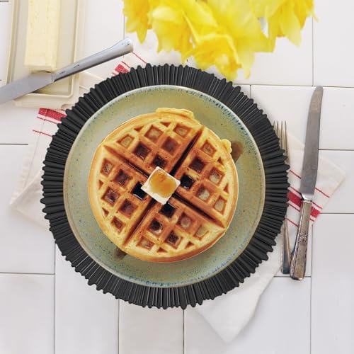13" Line Black Charger Plates, Classic Chargers for Dinner Plates, Reusable Plastic Table Setting Bulk Event, Party, Wedding, Festival, Baby Shower - Image 7