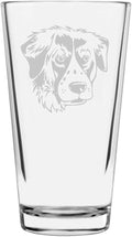 Large Munsterlander Custom Personalized Dog Themed Etched All Purpose 16oz Pint Glass