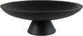 Large Modern Decorative Bowl for Home Decor Fruit Organic Catch All Key Kitchen Entryway Shelf Coffee Table With Pedestal,Black
