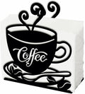 SUPERDANT Coffee Cup Napkin Holder for Tables Coffee Metal Kitchen Napkin Holder Vintage Tabletop Tissue Stand Rustic Cloth Napkins Holders Farmhouse Restaurants Hotel Party Table Decor