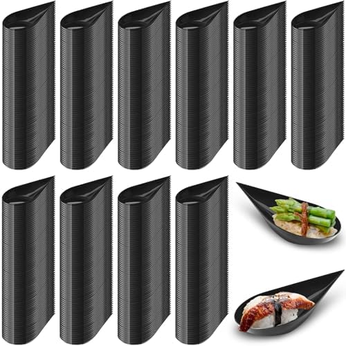 Tessco for you 800 Pcs 4" Mini Appetizer Plates, Black by Tessco