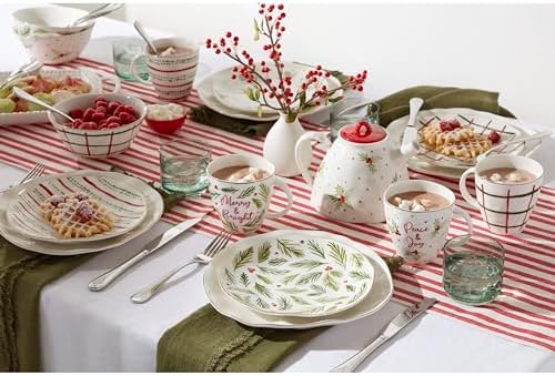 Lenox Noella Christmas 65-Piece 18/10 Silverware Set for 12, Flatware - Image 6