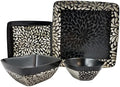 Elama's Desert Bloom 16 Piece Stoneware Dinnerware Set by Elama
