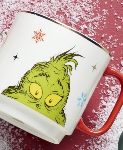 Lenox Merry Grinchmas Porcelain Stackable Christmas Mug Set for 4 - Image 5