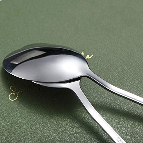 Kyraton 12 Pieces 7.5" Stainless Steel Table and Soup Spoons, Dishwasher Safe Set - Image 6
