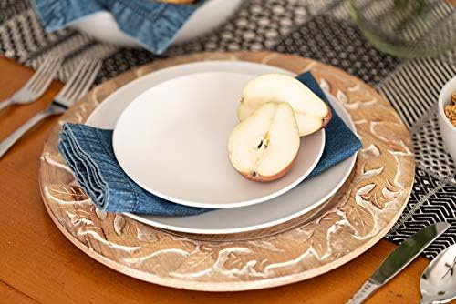 10 Strawberry Street Wazee Matte 10.5" Coupe Dinner Plate, Set of 6, White - Image 6