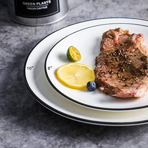 YOLIFE 10 inch Dinner Plates Set of 6 - Image 3