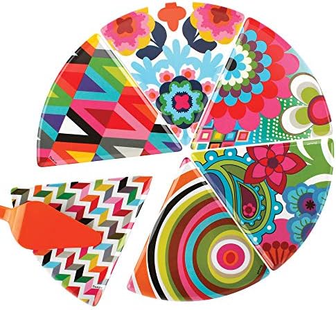 French Bull Melamine Assorted Plates-6 Piece Set -Melamine Dinnerware-Platter, Serving, Party, Platter, Dish (8" Dessert Plates, Assorted) by FrenchBull