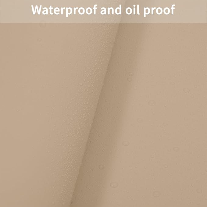 Leather Table Cover,1.8mm Thick,36x72 Inch Table Protector,Table Protector for Dining Room Table,Dining Room Table Protector Pad.(Light Brown+Gray,36x72)