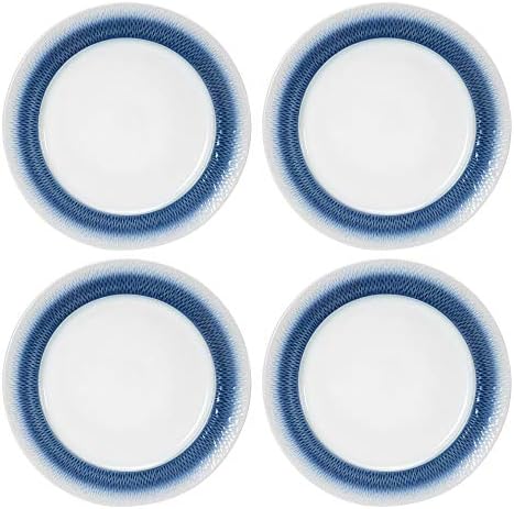 Pfaltzgraff Eclipse Blue 16-Piece Stoneware Dinnerware Set, Service for 4 with Dinner Plates, Salad Plates, Bowls and Mugs, Dishwasher and Microwave Safe - Image 5