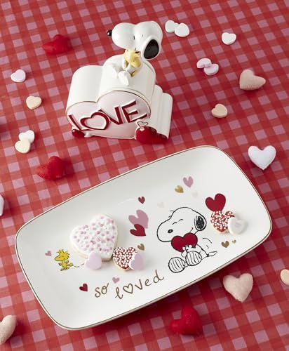 Lenox Peanuts Snoopy Valentine's Day Porcelain Serving Tray - Image 4
