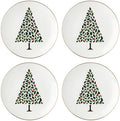 kate spade new york Evergreen Christmas Accent Plates, Appetizer Set for 4 by Unknown
