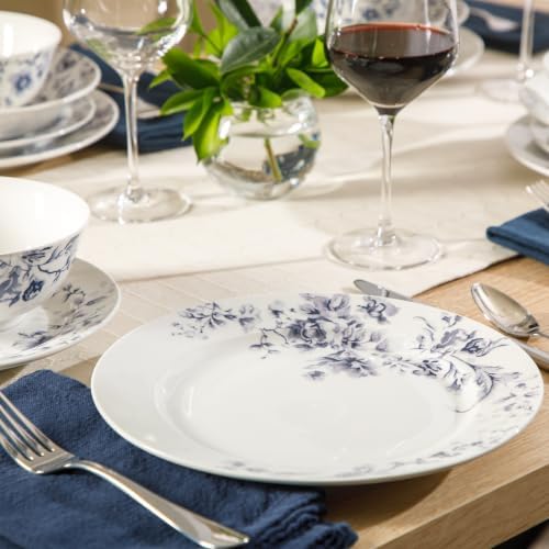 Martha Stewart Plates and Bowls Set, 16 Piece Dinnerware Set for 4, Pink - Image 6