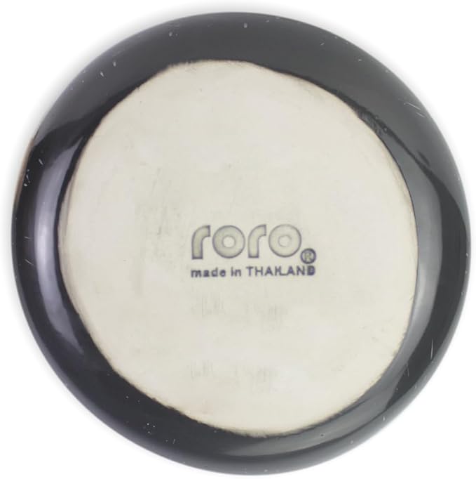 roro 5 Inch Handmade Ceramic Small Bowl, Glossy Black Speckled