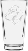 Styrian Coarse Haired Hound Custom Personalized Dog Themed Etched All Purpose 16oz Pint Glass