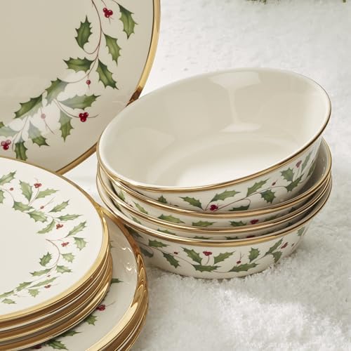 Lenox Holiday Christmas Porcelain 18-Piece Dinnerware Set for 6 - Image 3
