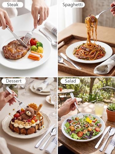 Supernal 240 Pre Rolled Silver Plastic Silverware with Napkins 60 Sets - Image 2
