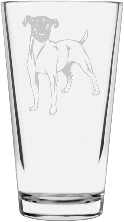 Japanese Terrier Custom Personalized Dog Themed Etched All Purpose 16oz Pint Glass