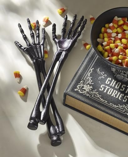 Oneida Vintro Halloween Skeleton Silverware Salad Tongs, Flatware - Image 3