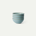 MORA Medium Bowls Set of 4, 28oz Ceramic Pottery Everyday Bowls - Microwave, Oven and Dishwasher Safe - Iris