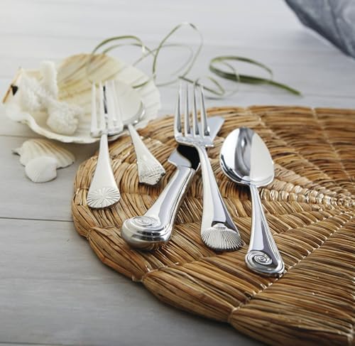 Reed & Barton Seashell 5Pc Flatware Place Setting, 5 Piece, Silver - Image 6