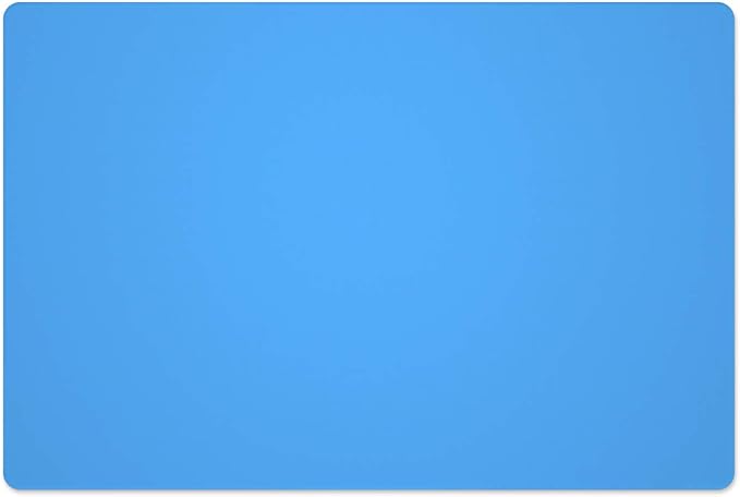 Silicone Placemats, Food-Grade Non-Slip Waterproof, Dining, Stain Resistant, Countertop Protector, Kitchen Counter Mat, Heat Resistant, Baking mat Dishwasher Safe (23.6"×15.7"-1pack, Blue)