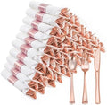 Goodluck 50 Pack Pre Rolled Rose Gold Plastic Silverware by GoodLuck