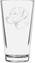 Labrador Retriever (Lab) Dog Themed Etched All Purpose 16oz Pint Glass