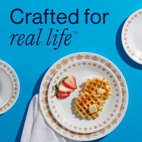 Corelle Butterfly Gold 18-Piece Round Dinnerware Set, Service for 6 - Image 6