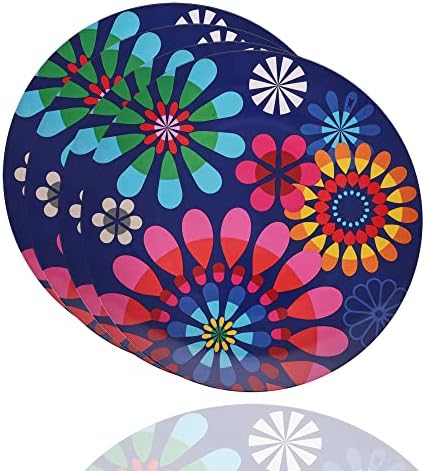 French Bull Plates - 4 Piece Set - 11 inch Melamine Dinner Plate Set - Melamine Dinnerware for Indoor and Outdoor - Festival by FrenchBull