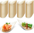 Tessco for you 200 Pcs 4" Mini Appetizer Plates, Clear with Gold Glitter by Tessco
