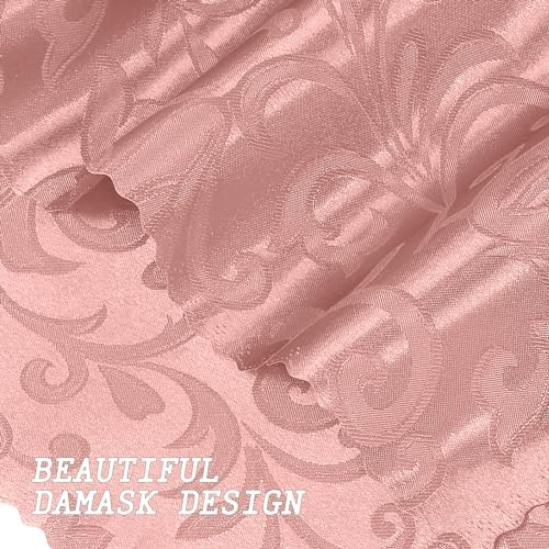 12 Pack Rose Gold Damask Satin Napkins 17 x 17 Inch - Image 7