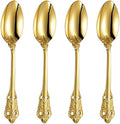 KEAWELL Luxury 4-Piece 18/10 Stainless Steel Dinner Spoon Set (Gold) by KEAWELL