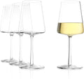 Stölzle Lausitz Power 13.5 Oz White Wine Glass (Set of 4) - Lead-Free Durable Glassware, Dishwasher Safe - Pulled Stem & Radiant Sparkle, Crystal Glassware Set & Bar Glassware Essentials