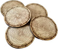 Pacific Northwest Mountains Wooden Coasters | Set of 5 | Topography Coasters Active (Walnut)