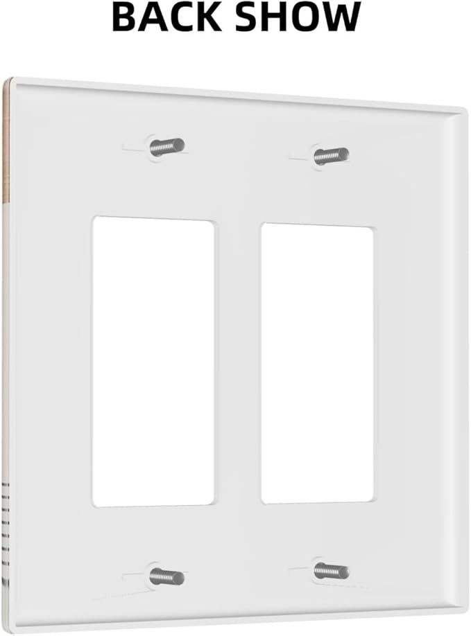 Outlet Covers Mid Century Boho Sun Beige Minimalist Abstract 2 Gang Light Switch Cover Double Rocker Wall Plate Decorative GFCI Receptacle Electrical Switchplate for Bathroom Bedroom（2 Pack）