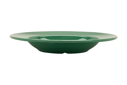 G.E.T. B-1611-FG-EC Melamine Pasta Bowl with Wide Rim, 16 Ounce, Forest Green (Set of 4)