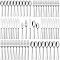 Stapava 60 Piece Silverware Set, Food-Grade Stainless Steel Flatware Sets for 12 Mirror Polished Cutlery Utensil Sets Include Dinner Knives Spoons and Forks Set Dishwasher Safe for Home Restaurant by StapavaSilverwareSet