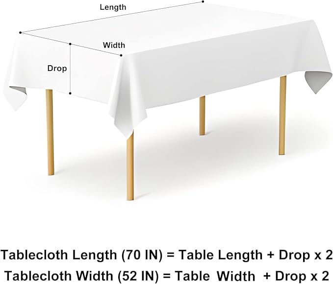 misaya Rectangle Waterproof Vinyl Table Cloth, Buffalo Flannel Backed Tablecloth, Wipeable Plastic Table Cover for Valentine's Day, Dinner, Kitchen, Outdoor (52" x 70", Burgundy and White)