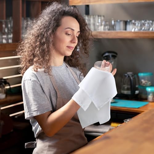 Bulk 288-Pack Cloth Napkins, 20"x20", Wrinkle Resistant, Sturdy, White - Image 5