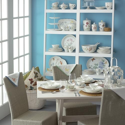 Lenox Butterfly Meadow Porcelain Pasta Bowl Set for 4, 20oz - Image 6