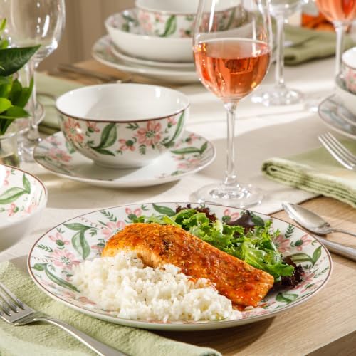 Martha Stewart Plates and Bowls Set, 16 Piece Dinnerware Set for 4, Blue - Image 6